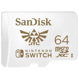 Memory Card 64GB SanDisk for Nintendo Switch White SDSQXAT-064G-GNCZN 100MB/s
