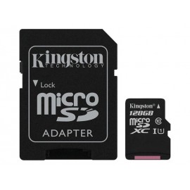 Memory Card 128GB Class V10 U1 Kingston microSDXC with adapter SDCS2/128GB