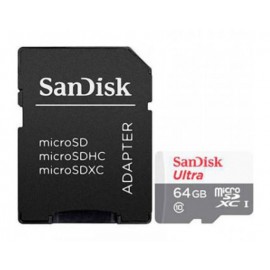 Memory Card 64GB Class 10 Sandisk Ultra Lite With Adapter SDSQUNR-064G-GN3MA 100MB/s