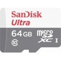 Memory Card 64GB Class 10 Sandisk Ultra microSDXC SDSQUNR-064G-GN3MN 100MB/s