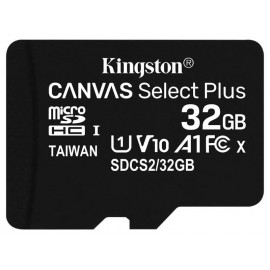 Memory Card 32GB Kingston Class U1 V10 A1 Canvas Select Plus SDCS2/32GBSP 100MB/s