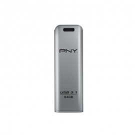 USB Stick 64GB PNY Elite Steel USB 3.1 Silver FD64GESTEEL31G-EF