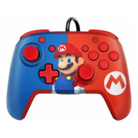 Controller PDP Faceoff Deluxe + Wired Mario Nintendo Switch