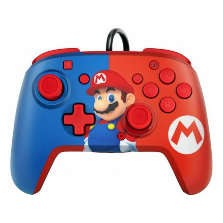 Controller PDP Faceoff Deluxe + Wired Mario Nintendo Switch