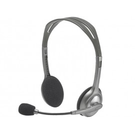 Headset Logitech H110 Wired Silver