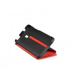 Θήκη Flip Case HTC HC V851 for One Mini M4 Black/Red