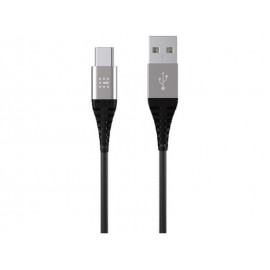 Data Cable SAS Durable Braided USB-C Silver 1.2m 100-16-007