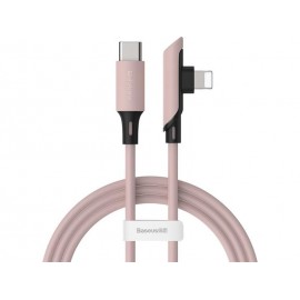 Data Cable Baseus Baseus Colourful Angle (90°) USB 3.0 USB-C to Lightning Pink 1.2m CATLDC-A04