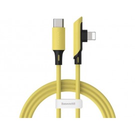 Data Cable Baseus Baseus Colourful Angle (90°) USB 3.0 USB-C to Lightning Yellow 1.2m CATLDC-A0Y