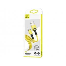 Data Cable USAMS SJ435 U52 USB-A to Micro USB 1m Yellow