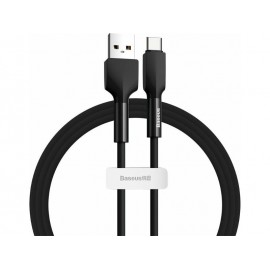 Data Cable Baseus CATGJ-01 Silica Gel USB-A to USB-C 1m Black