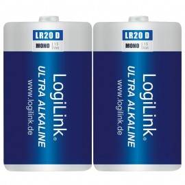 Μπαταρίες Logilink Alkaline LR20B2 2τεμ 1.5V