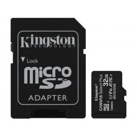 Memory Card 32GB Class 10 U1 V10 A1 Kingston Canvas Select Plus microSDHC with SD Adapter SDCS2/32GB