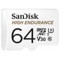 Memory Card 64GB Class 10 U3 Sandisk High Endurance White SDSQQNR-064G-GN6IA 100MB/s