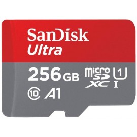 Memory Card 256GB Class 10 A1 U1 Sandisk Ultra microSDXC With Adapter SDSQUA4-256G-GN6MA 120MB/s