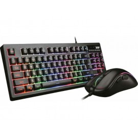 Gaming Keyboard + Mouse Zeroground KB-1800GUMS Aochi RGB