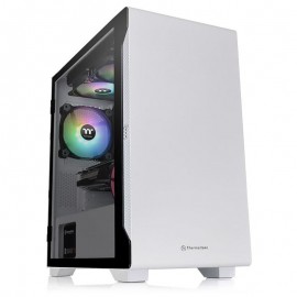 Computer Case THERMALTAKE S100 Tempered Glass Snow Edition White