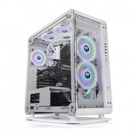 Computer Case THERMALTAKE Core P6 Tempered Glass Snow Mid Tower White