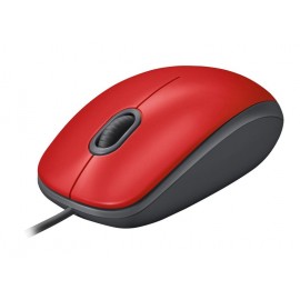 Mouse Logitech M110 Silent Wired Red