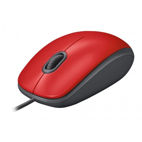 Mouse Logitech M110 Silent Wired Red
