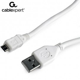 Data Cable Cablexpert USB 2.0 to Micro USB 1m White