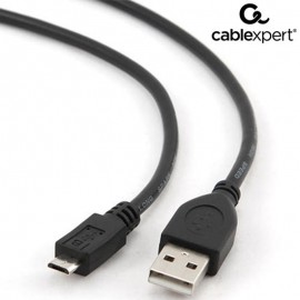 Data Cable Cablexpert USB 2.0 to Micro USB 0.5m Black