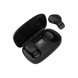Bluetooth Lamtech LAM023138 TWS Earbuds with LED Screen Black
