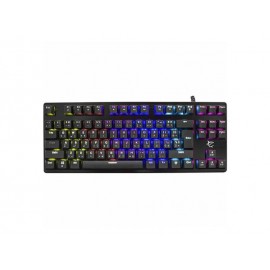Gaming Keyboard White Shark Spartan Metal RGB Outemu Blue Switches Black US