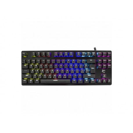 Gaming Keyboard White Shark Spartan Metal RGB Outemu Blue Switches Black US