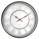 Ρολόι Τοίχου Ασημί Πλαστικό Φ30.5x4cm