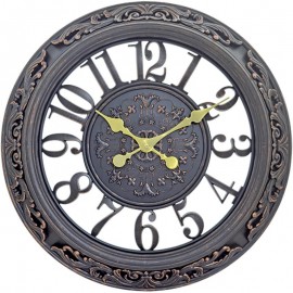 Ρολόι Τοίχου Μαύρο Πλαστικό Φ56cm