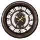Ρολόι Τοίχου Μαύρο Πλαστικό Φ30.5x4.6cm