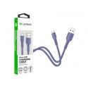 Data Cable Lamtech USB 2.0 to Micro USB 1m Blue