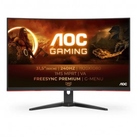 Gaming Monitor AOC C32G2ZE/BK 31.5 ", VA, 1920x1080, 1 ms, 240 Hz, Curved screen