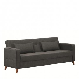 Καναπές Κρεβάτι Τριθέσιος GABRIEL 3S Γκρι 216x79x81cm