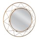 Καθρέπτης Τοίχου AERIN Χρυσό Μέταλλο/Γυαλί 80x4x80cm
