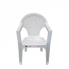 Καρέκλα Κήπου Λευκό Πλαστικό 56x55x79cm