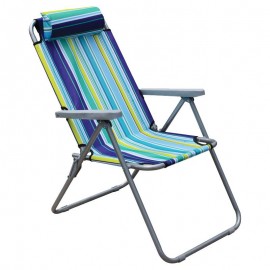 Καρέκλα Παραλίας Μέταλλο/Ύφασμα 36x45x90cm