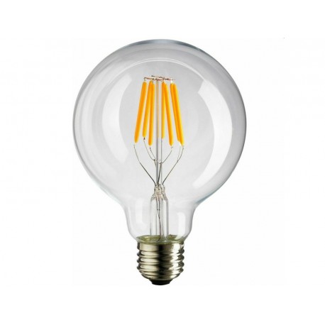 Λάμπα LED G125 Eurolamp (147-78451) για ντουί E27, 8W, 3000Κ, Θερμό Λευκό