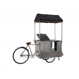 Μεταλλική κονσόλα & Wine Βar "Sales Bike" (84220) με τέντα και διαστάσεις 215x60x205cm