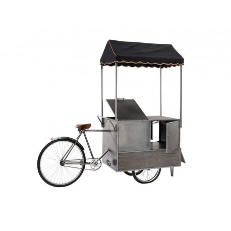 Μεταλλική κονσόλα & Wine Βar "Sales Bike" (84220) με τέντα και διαστάσεις 215x60x205cm
