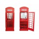 Ξύλινο ράφι & Wine Bar "Phone booth" (68709) με μπουκαλοθήκη και διαστάσεις 78x44x200cm