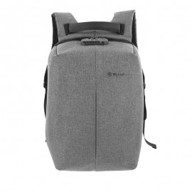 Tellur Anti-Theft V2 Αδιάβροχο Backpack με θήκη για laptop έως 15,6" – Grey (TLL611232)