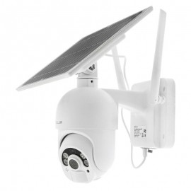 Tellur WiFi Solar Outdoor Camera Έξυπνη IP Κάμερα εξωτερικού χώρου WiFi σε λευκό χρώμα, Solar, P&T, FullHD, 1080p, PIR