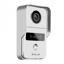 Tellur Smart WiFi Video DoorBell 1080p Ασύρματο Κουδούνι Πόρτας με Κάμερα & Wi-Fi σε ασημί χρώμα FullHD (TLL331511)