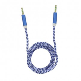 Tellur Auxiliary Audio Cable Στερεοφωνικό καλώδιο ήχου Αρσενικό/Αρσενικό μήκους 1 μέτρου σε μπλε