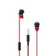 Designnest earBeans |Bass| Ελαφριά ακουστικά σε σχήμα φασολιού (κόκκινο)