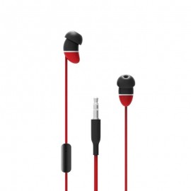Designnest earBeans |Bass| Ελαφριά ακουστικά σε σχήμα φασολιού (κόκκινο)