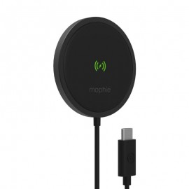 Mophie Snap+ Wireless Charger Μαγνητικός αντάπτορας φόρτισης ισχύος 15W σε χρώμα μαύρο