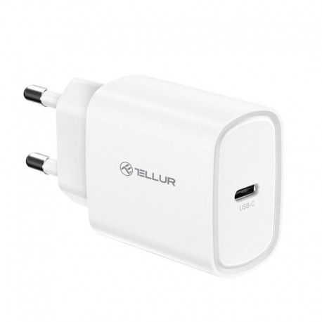 Tellur Οικιακός Φορτιστής USB-C με PD 3.0 (PD3.0 20W) σε λευκό χρώμα (TLL151421)